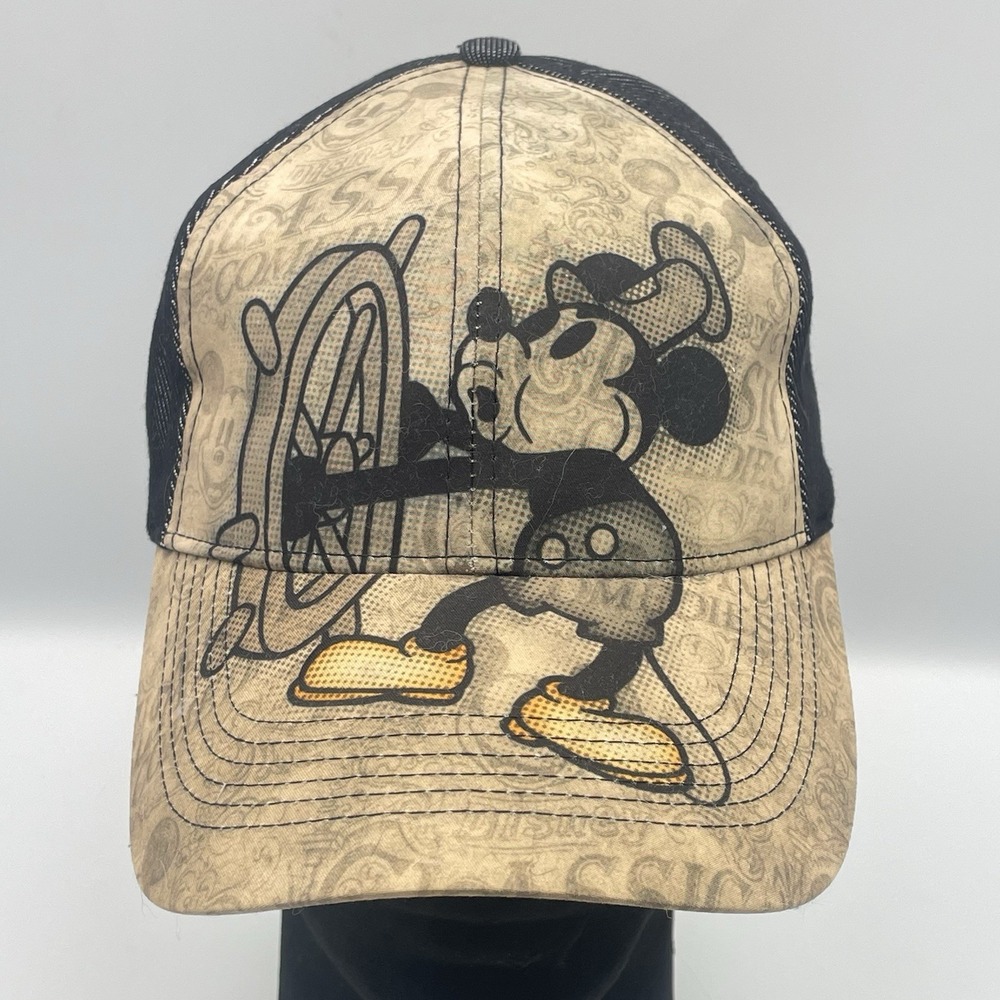 Disney Parks Walt Disney World Mickey Mouse Train Conductor Adjustable Hat Cap